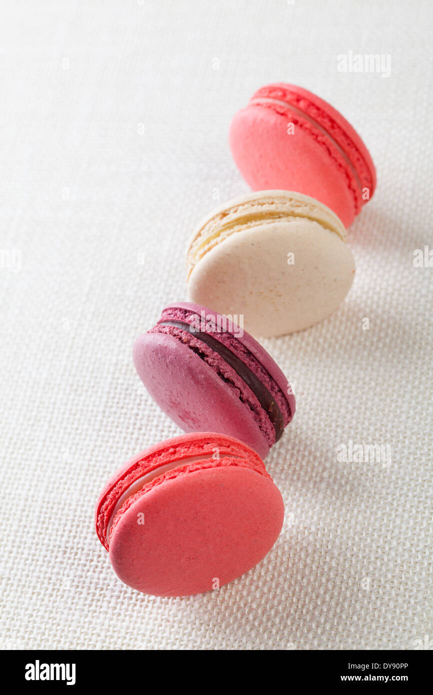 Traditionelle französische Dessert-Makronen Stockfoto