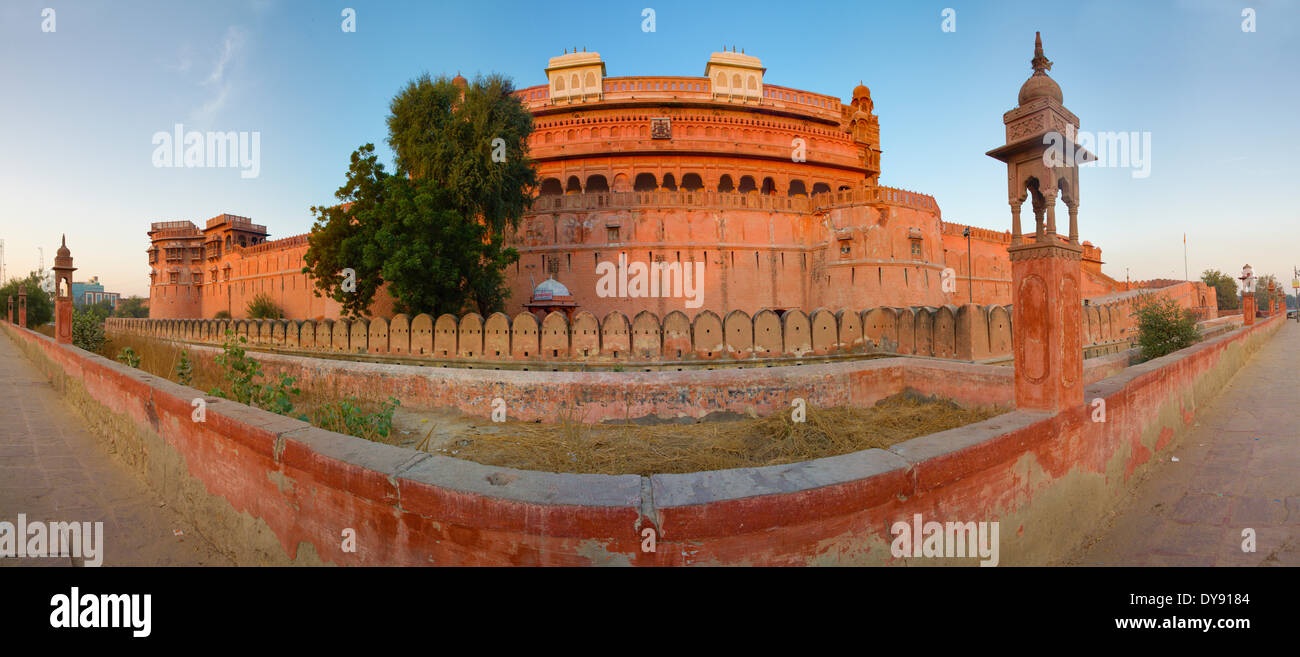 Roten Fort, Junagarh, Bikaner, Indien, Asien, Indien, Panorama, Rajasthan Stockfoto