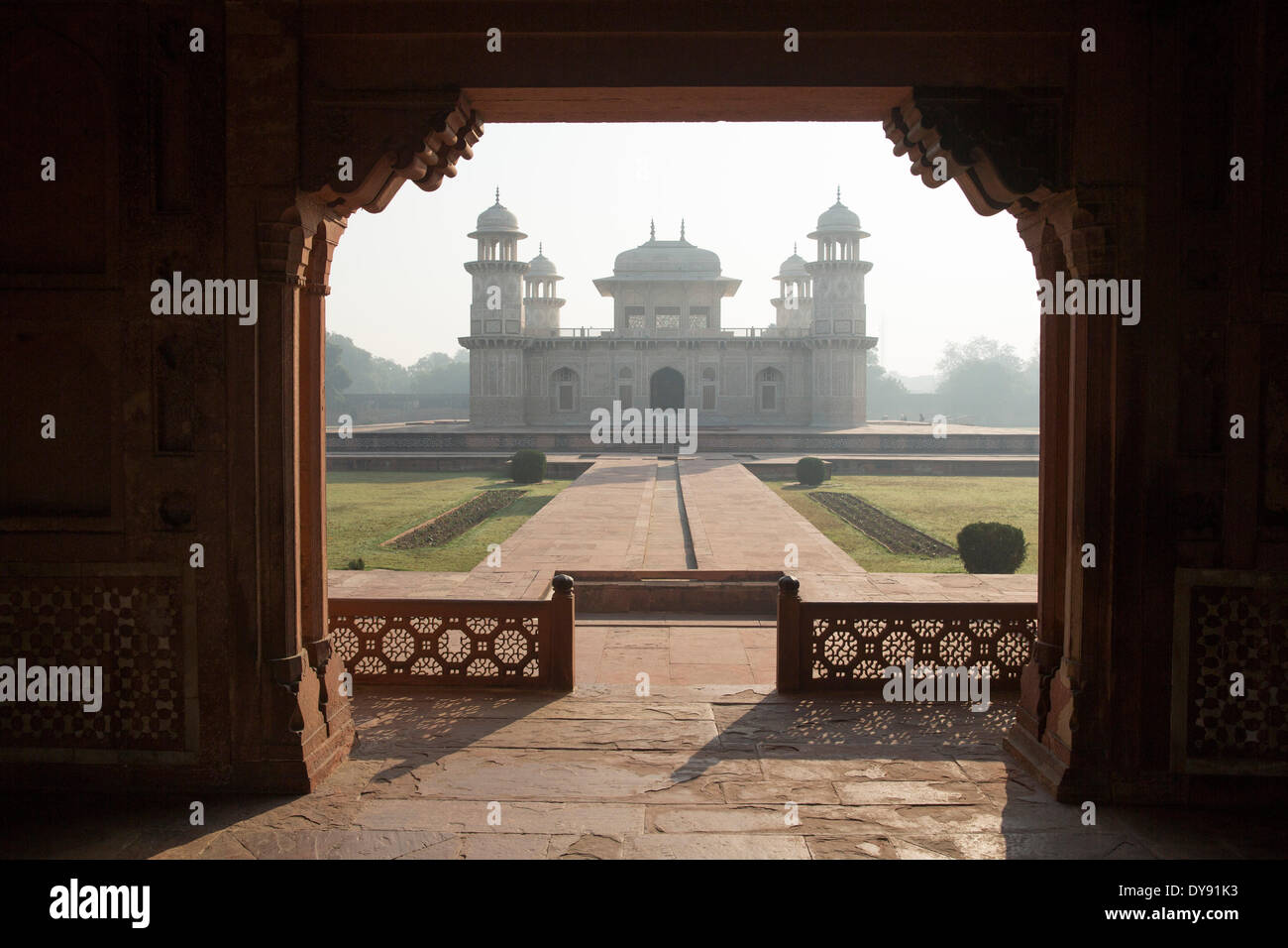 Itimad-Ud-Daula, Baby Taj, Agra, Uttar Pradesh, Religion, Asien, Stockfoto