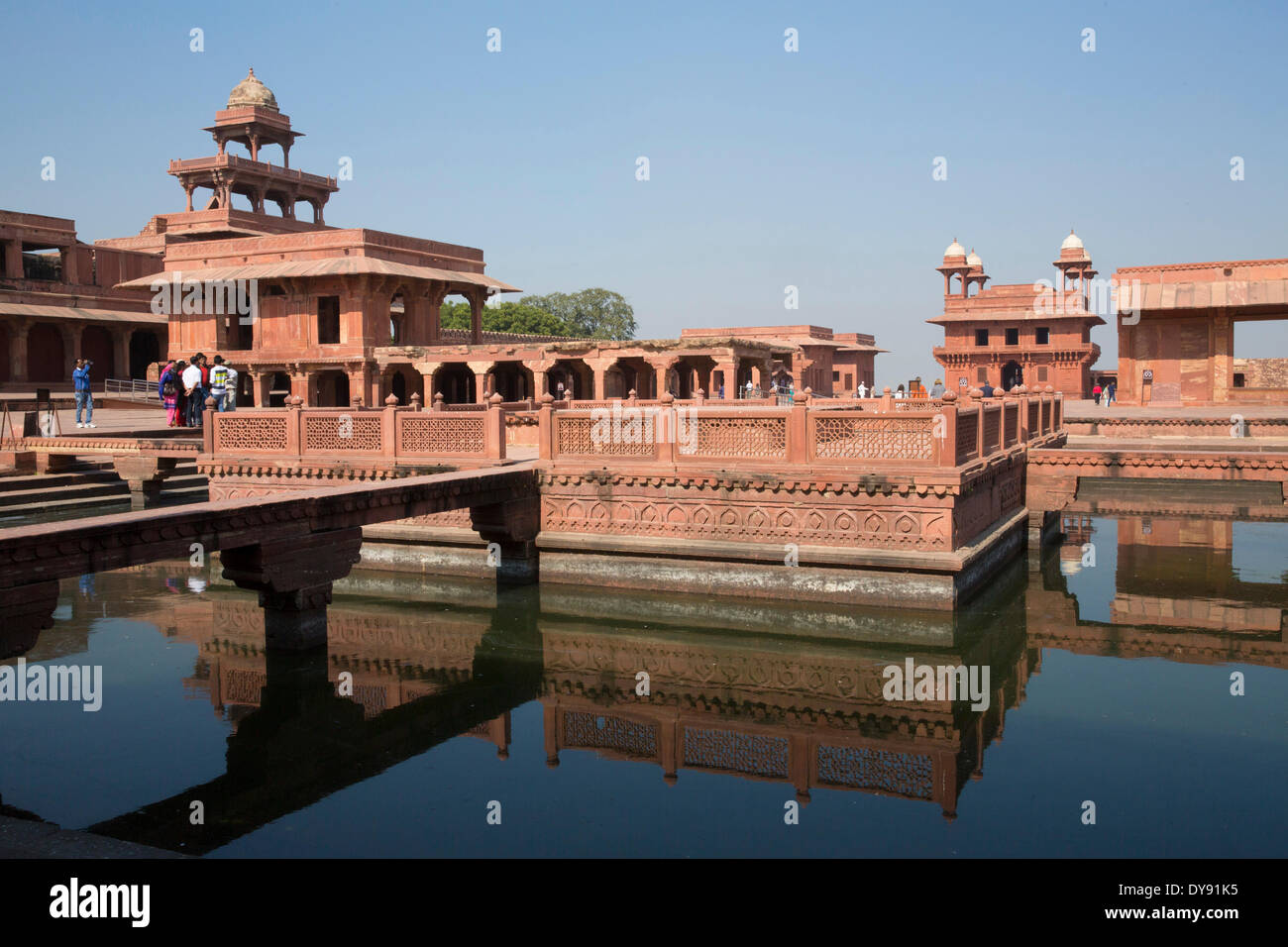 Fatehpur Sikri, Königspalast, Agra, Uttar Pradesh, Kirche, Religion, Asien, Stockfoto