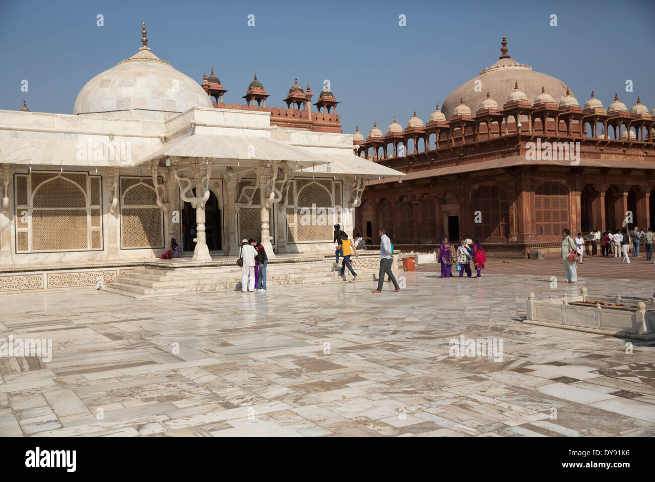 Fatehpur Sikri, Königspalast, Agra, Uttar Pradesh, Kirche, Religion, Asien, Stockfoto