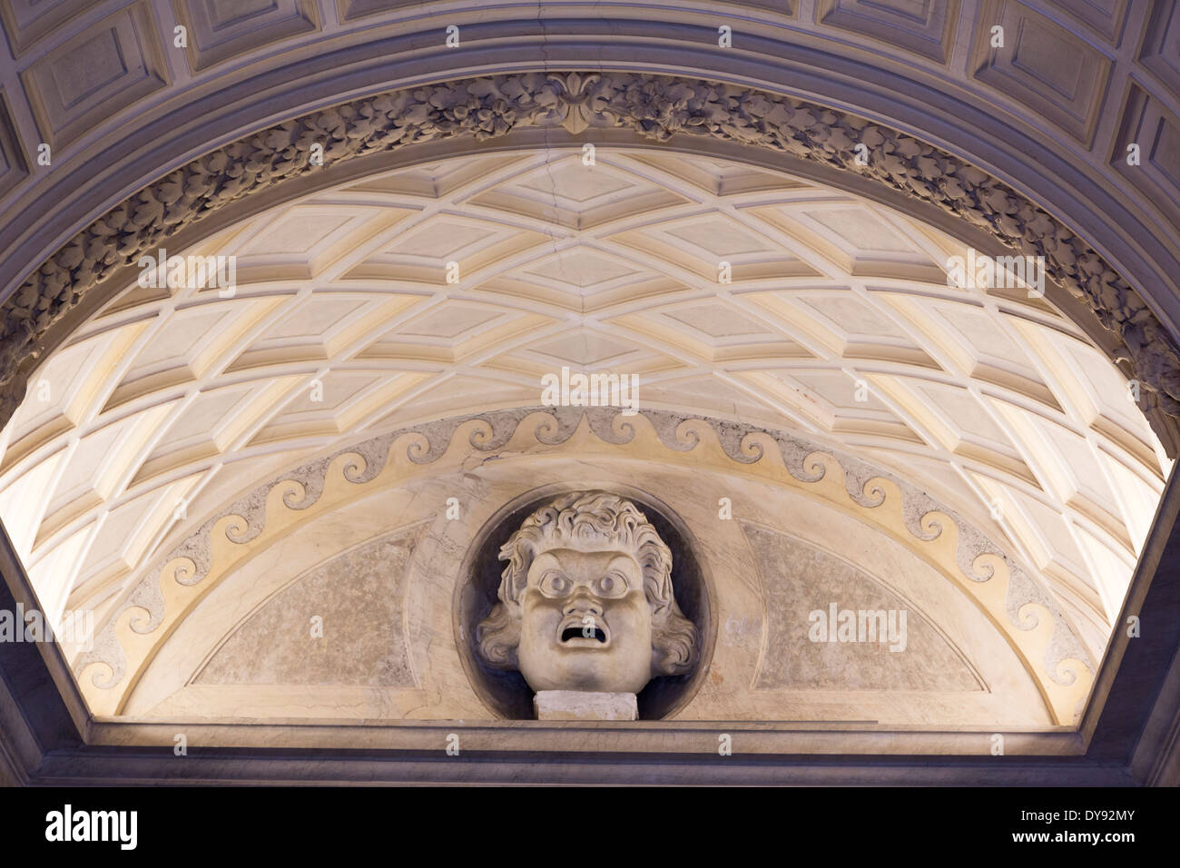 Gewölbe, Galerie der römischen Skulptur, Vatikanischen Museen, Rom, Italien Stockfoto
