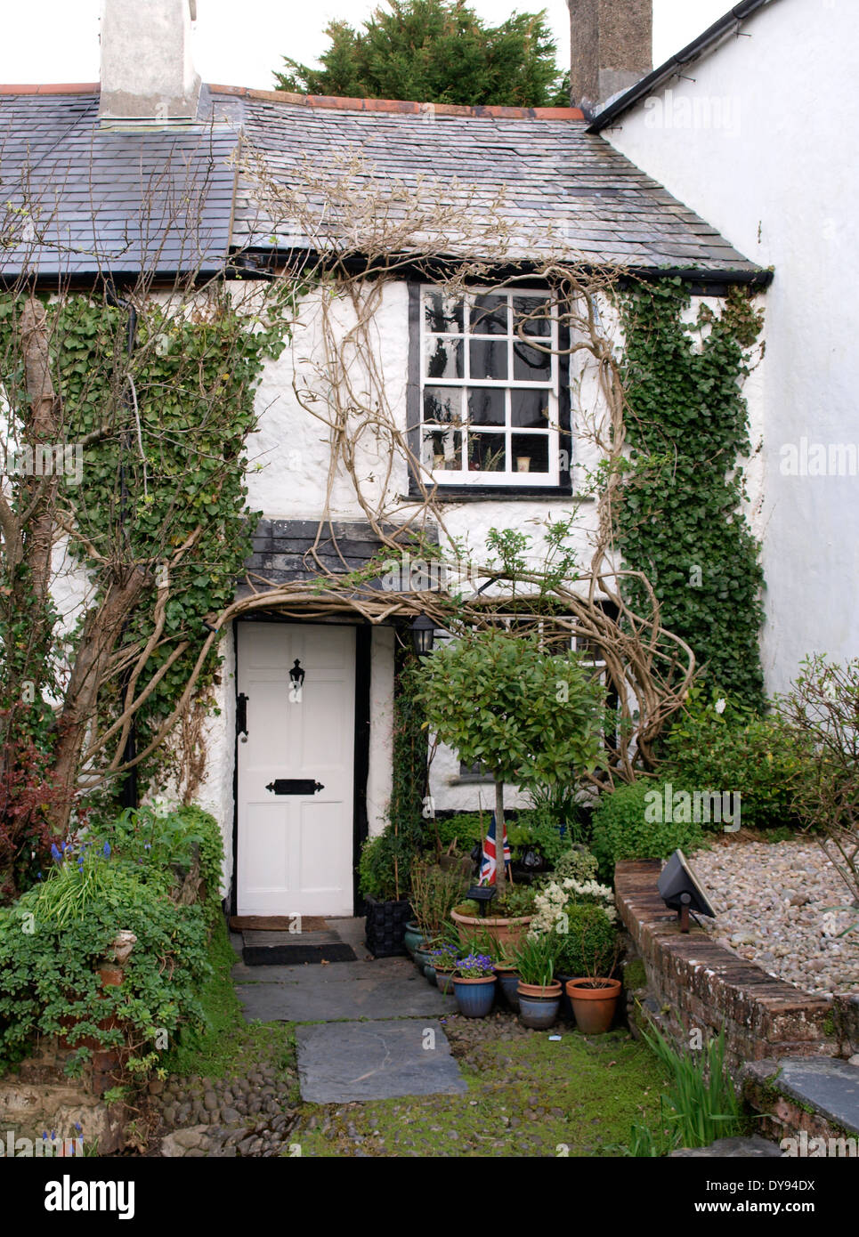 Sehr kleine Cornish Cottage, Stratton, Bude, Cornwall, UK Stockfoto