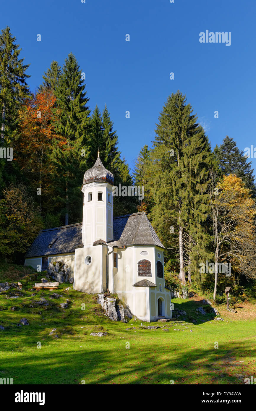 Deutschland, Sachrang, Mount Olivet Kapelle Stockfoto