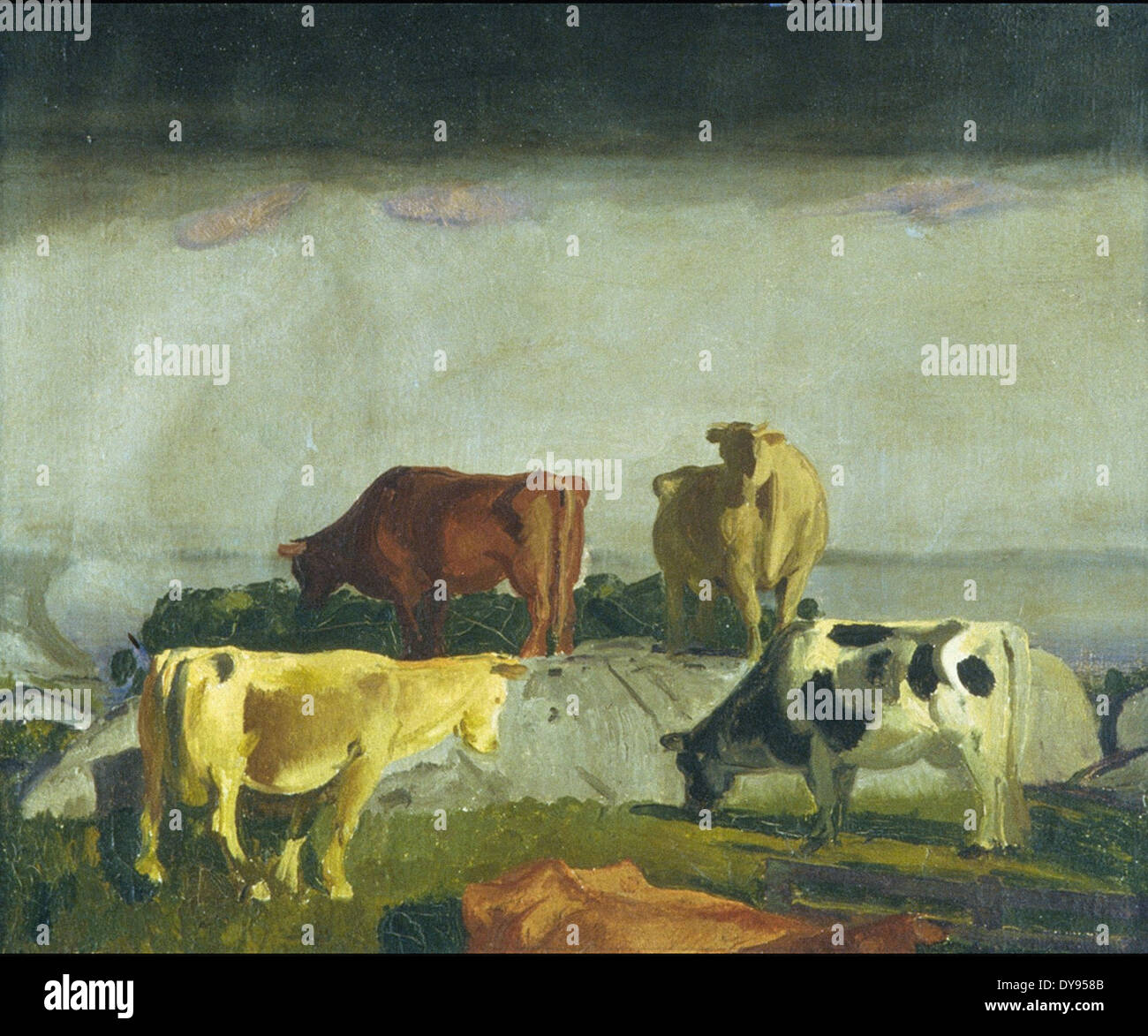 George Wesley Bellows fünf Kühe Stockfoto
