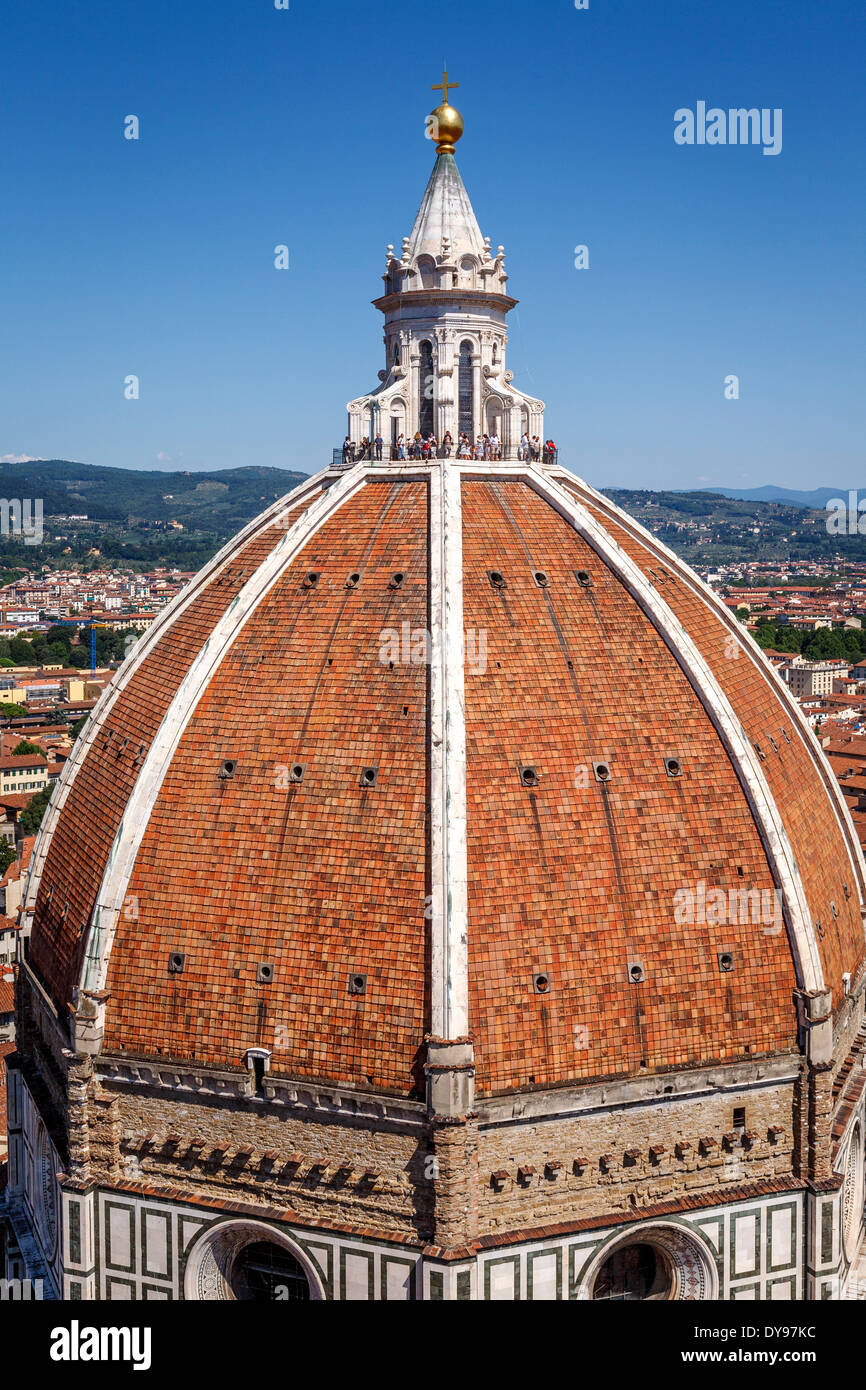 Das Kuppeldach des Duomo, Florenz, Italien Stockfoto