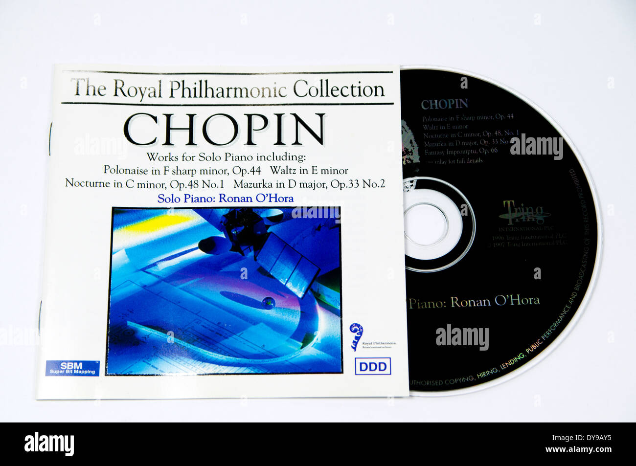 Copin Musik-cd mit dem Royal Philharmonic Orchestra Stockfoto