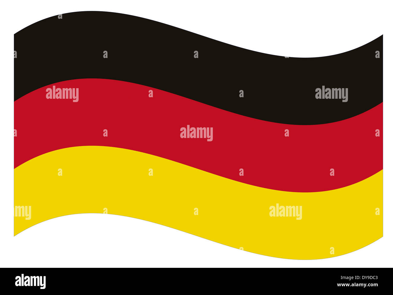 Vektor-Flagge. Deutschland Stockfoto