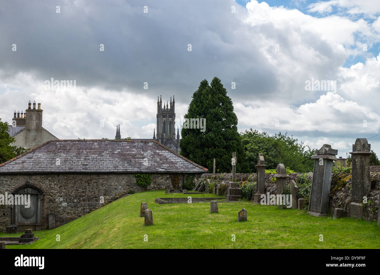 Irland, Kilkenny, Dom Friedhof der St. Canice Stockfoto