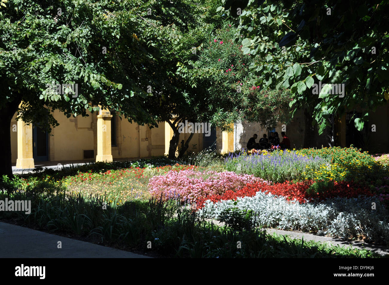 die Gärten von Espace Van Gogh in Arles, Frankreich Stockfoto