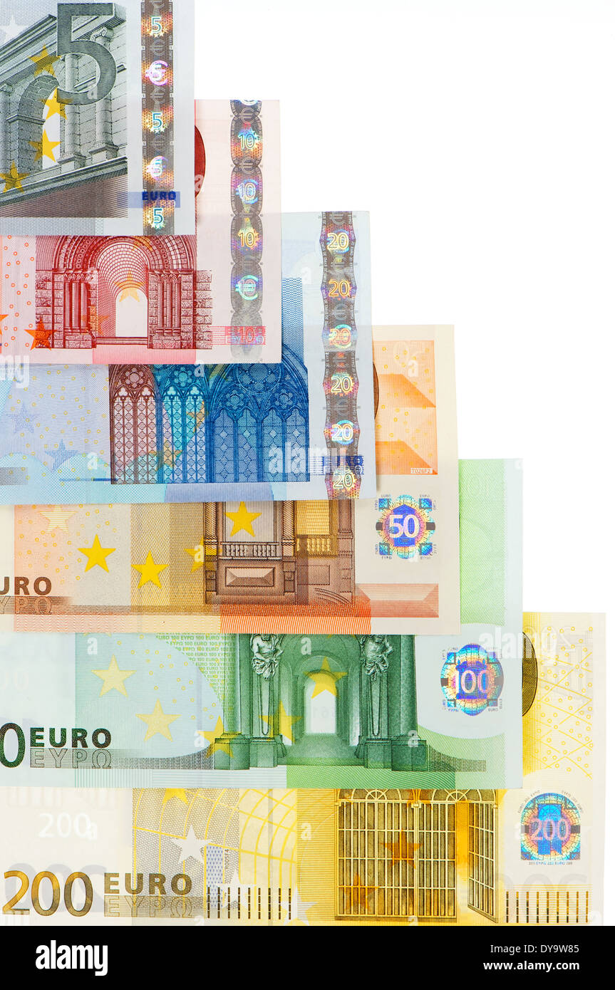 Euro-Banknoten-frame Stockfoto