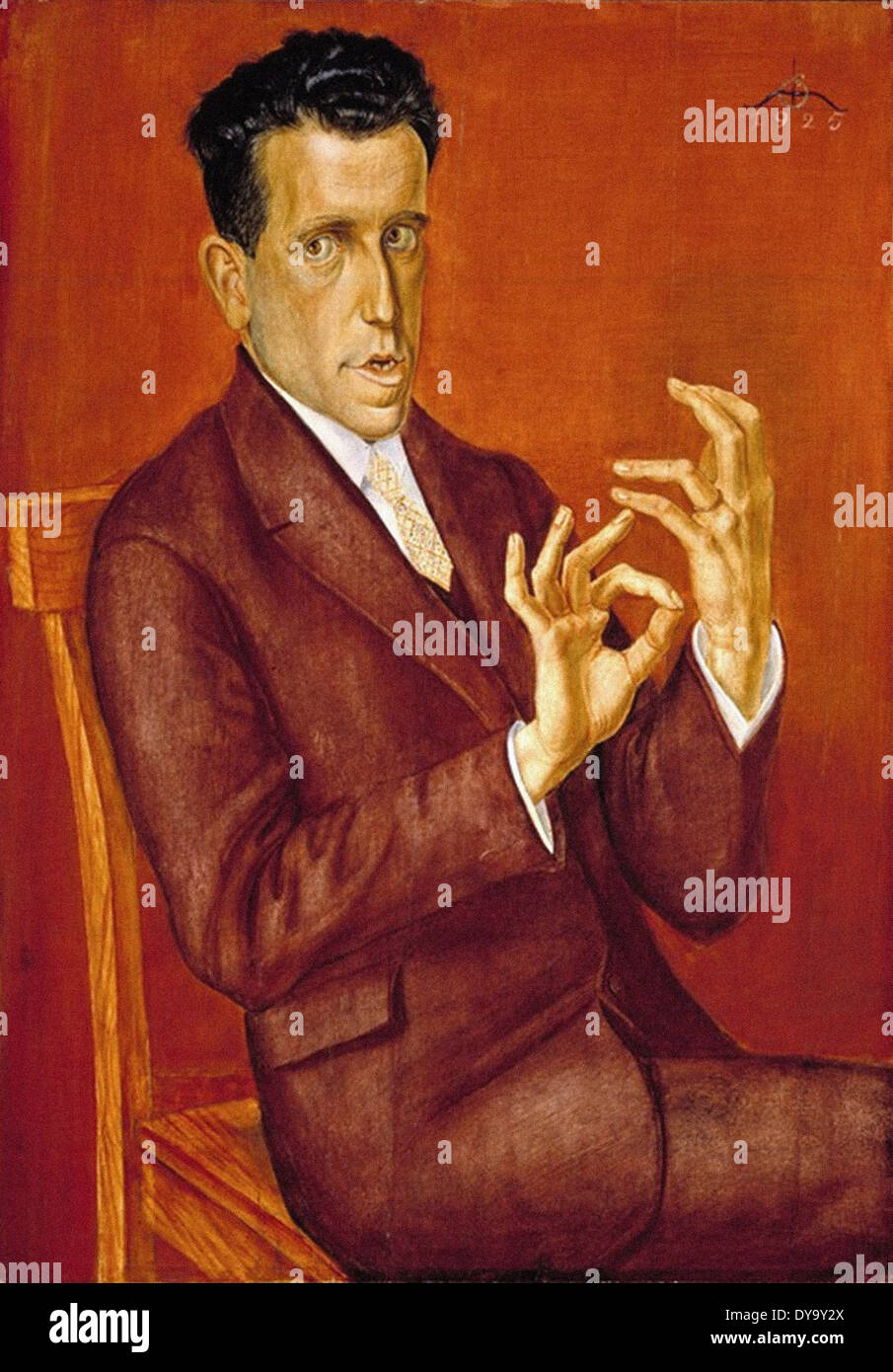 Otto Dix-Portrait von dem Rechtsanwalt Hugo Simons Stockfoto