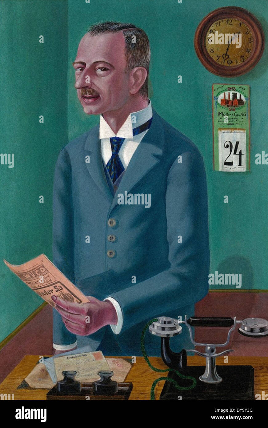 Otto Dix Geschäftsmann Max RÖSBERG Stockfoto