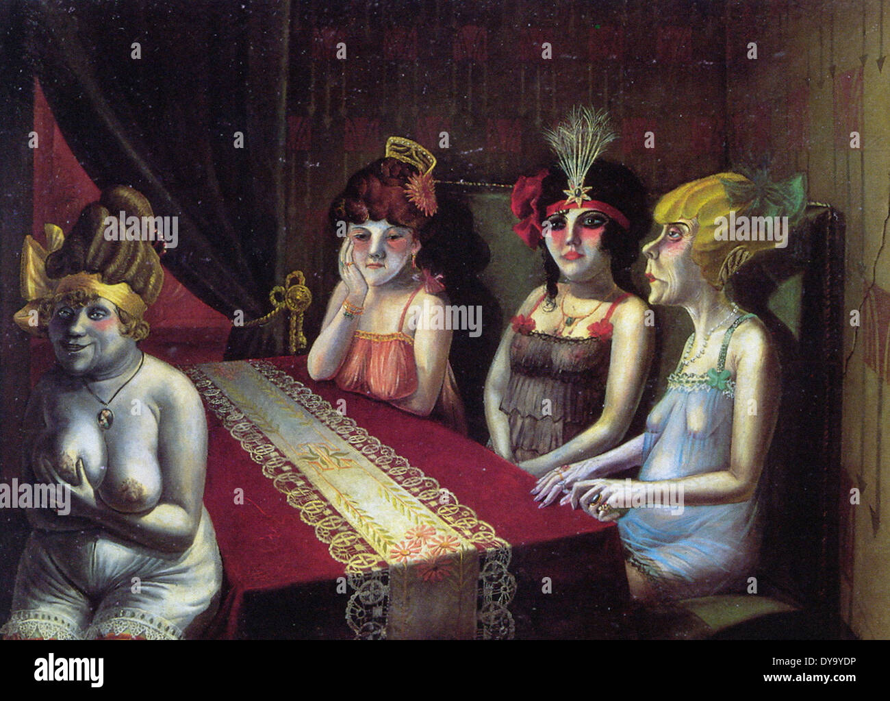Otto Dix im Salon Stockfoto