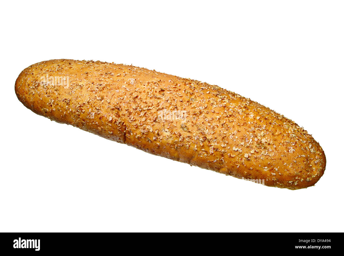 Kalorienarme Weizenbrot isoliert auf weißem Hintergrund Stockfoto