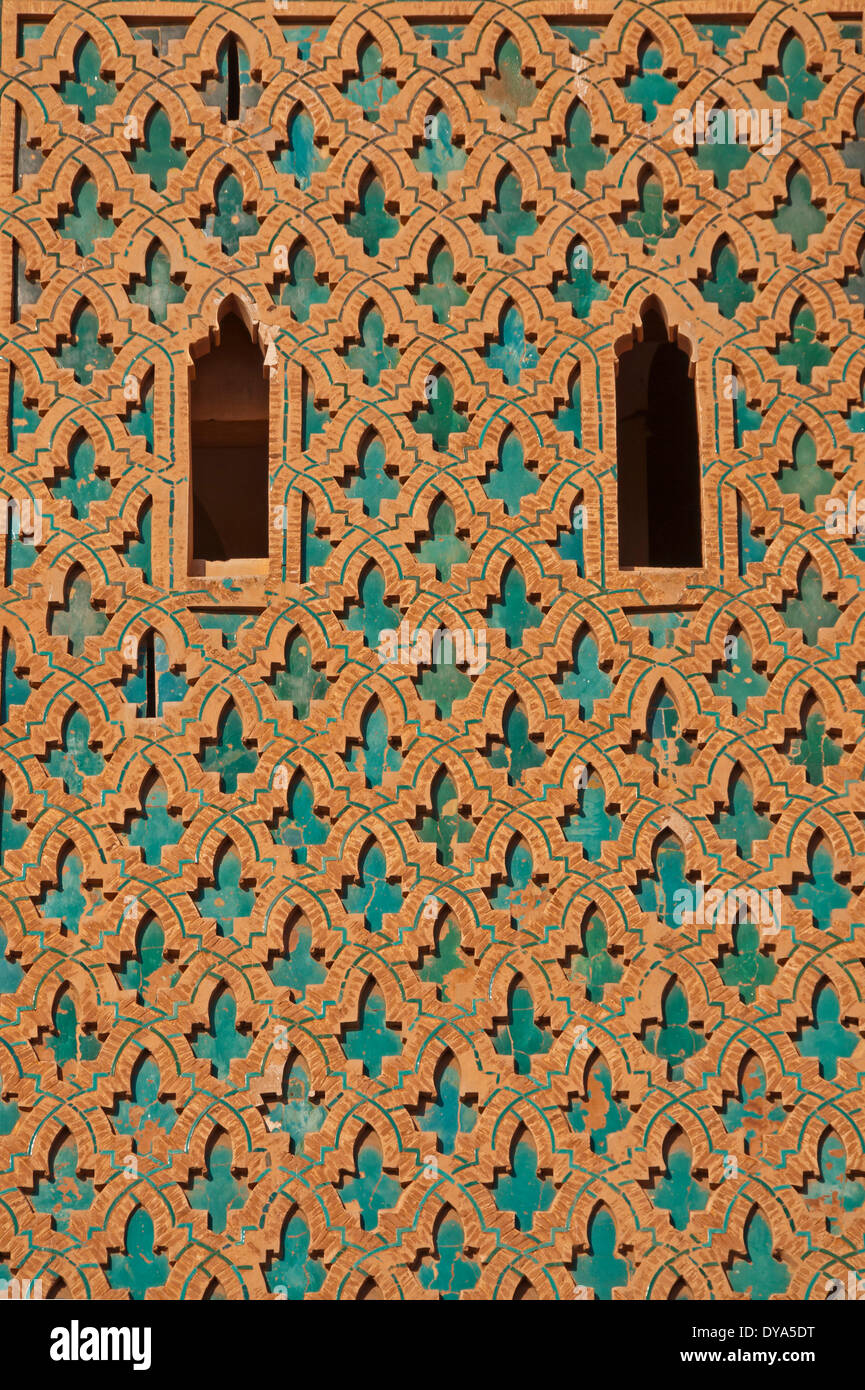 Afrika, Nordafrika, Haouz, Königreich, Koutoubia, Maghreb, Marokko, Marrakesch, Minarett, Moschee, Tensift, Architektur Stockfoto