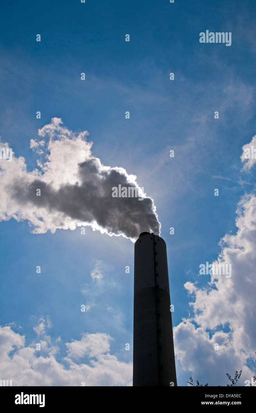 Deutschland Duisburg Europa EVONIK Kohle-Kraftwerk Kraftwerk Energie Nordrhein-Westfalen-Rhein-Ruhr-Gebiet STEAG Walsum, Stockfoto