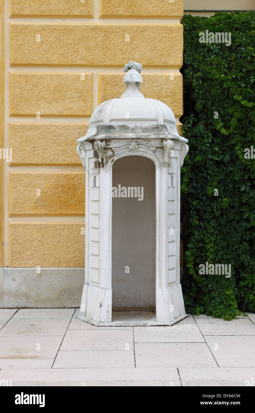 Wachhäuschen in Schloss Schönbrunn, Vienna Stockfoto