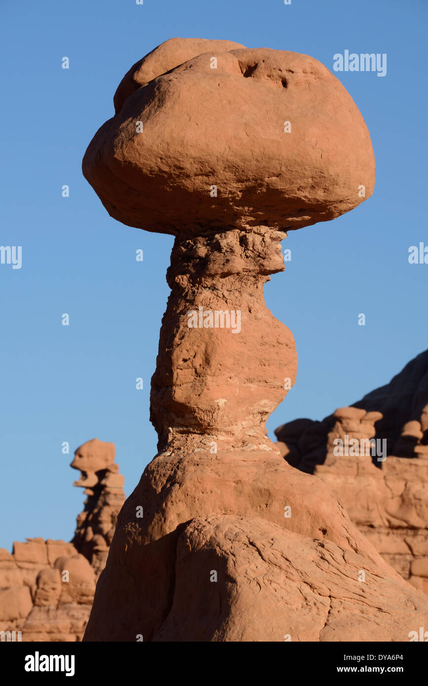 USA-Amerika-USA-Utah-Colorado-Plateau südlichen Goblin Valley State Park Hoodoo San Rafael Reef Felsen Felsformationen, Stockfoto