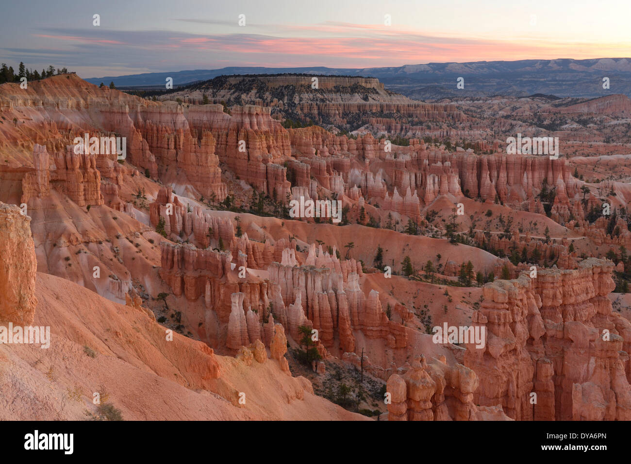 USA Amerika Vereinigte Staaten Utah Colorado Plateau südlichen Boulder Bryce Canyon Rock formationen Felsen Nationalpark Landschaft na Stockfoto