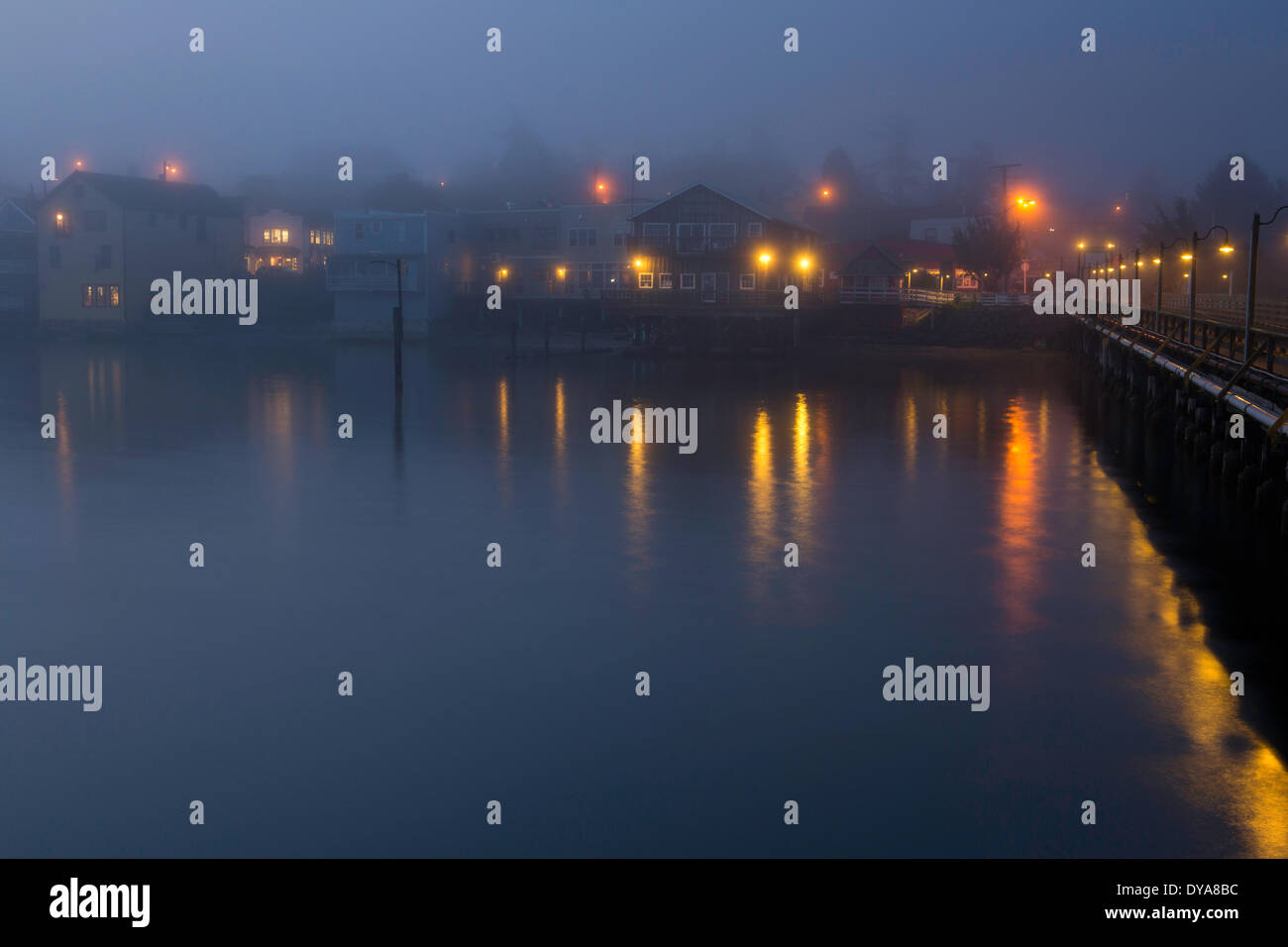 Hafen der Bucht Hafen Whidbey Island WA Washington USA Amerika Vereinigte Staaten Wasser San Juan Inseln Meer Pazifik coa Stockfoto