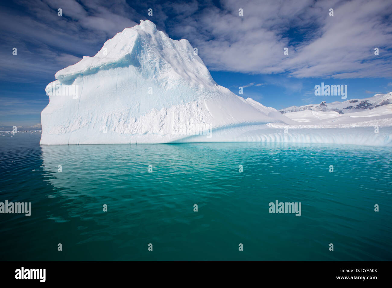 Ein Eisberg in der Gerlache Strait trennt die Palmer-Archipel von der antarktischen Halbinsel Stockfoto