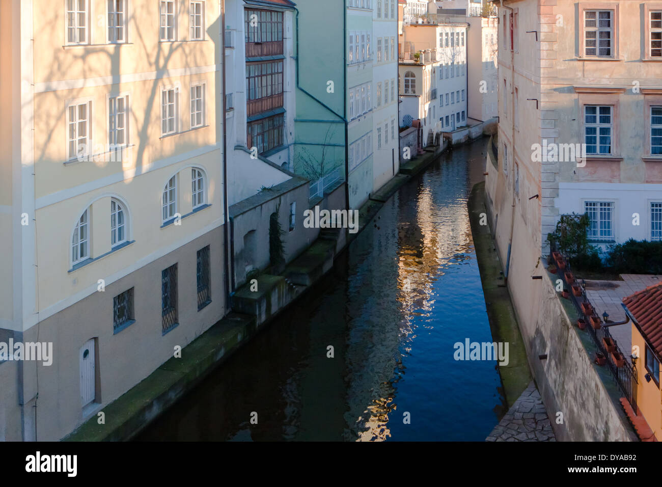 Mala Strana und Kampa-Insel Stockfoto