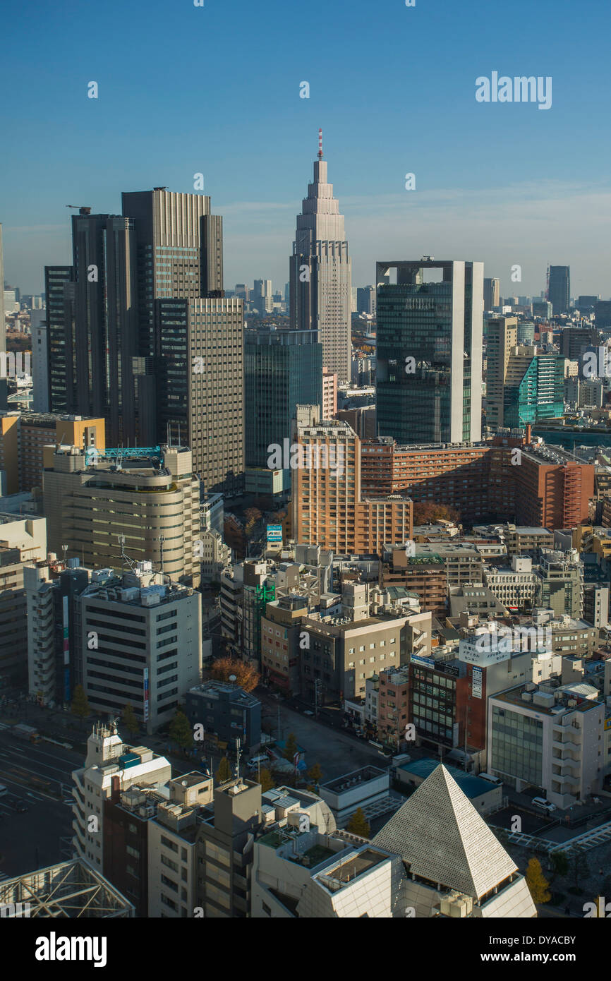 Japan, Asien, Tokio, Stadt, Architektur, Stadt, Shinjuku, Skyline, Süden, Reisen, urban Stockfoto