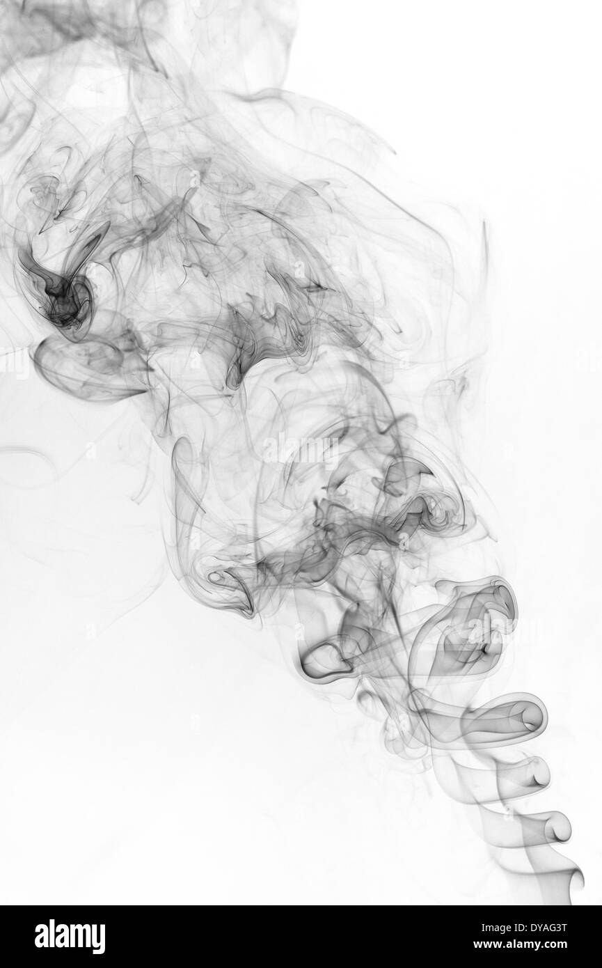 schwarzer Rauch Stockfoto