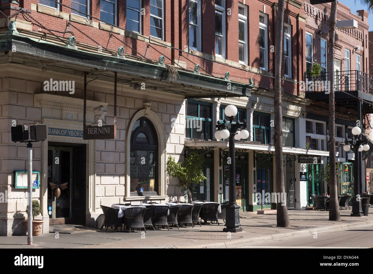 Straßenszene, 7th Avenue, Ybor City FL Stockfoto