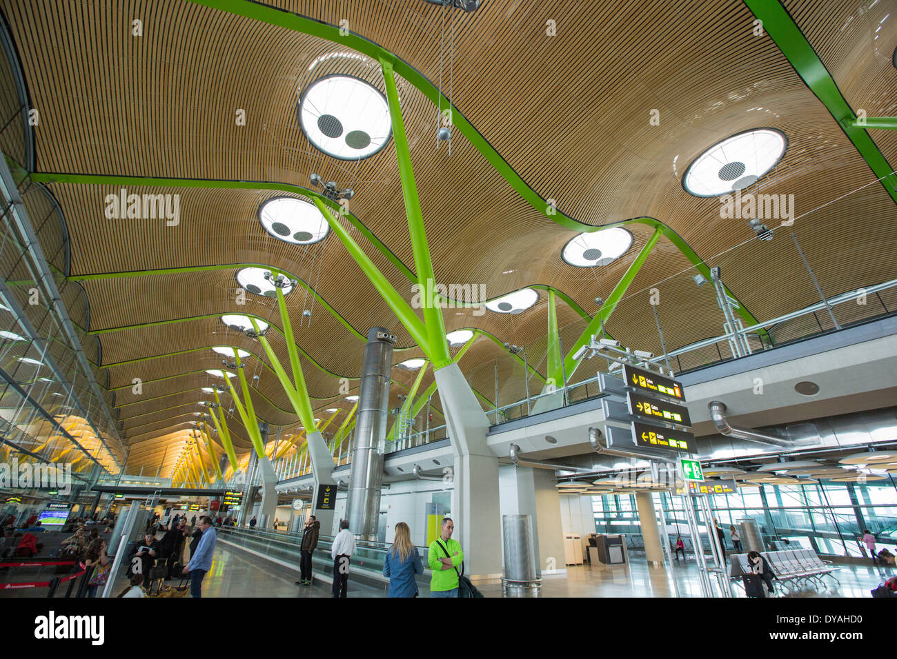 Flughafen Madrid in Spanien. Stockfoto