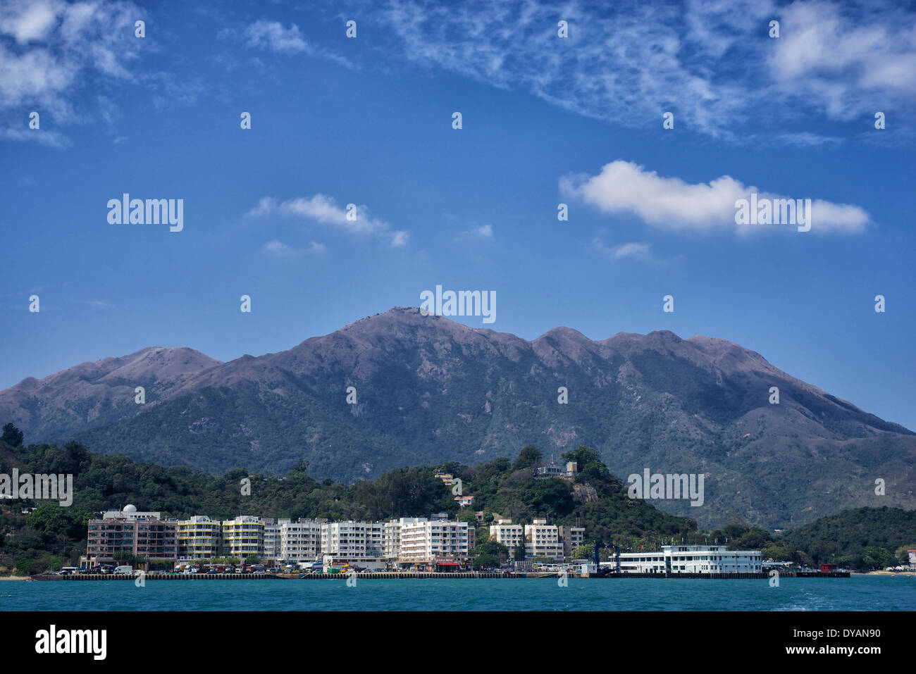 Hong Kong Lantau Insel Mui Wo Fähranleger Stockfoto