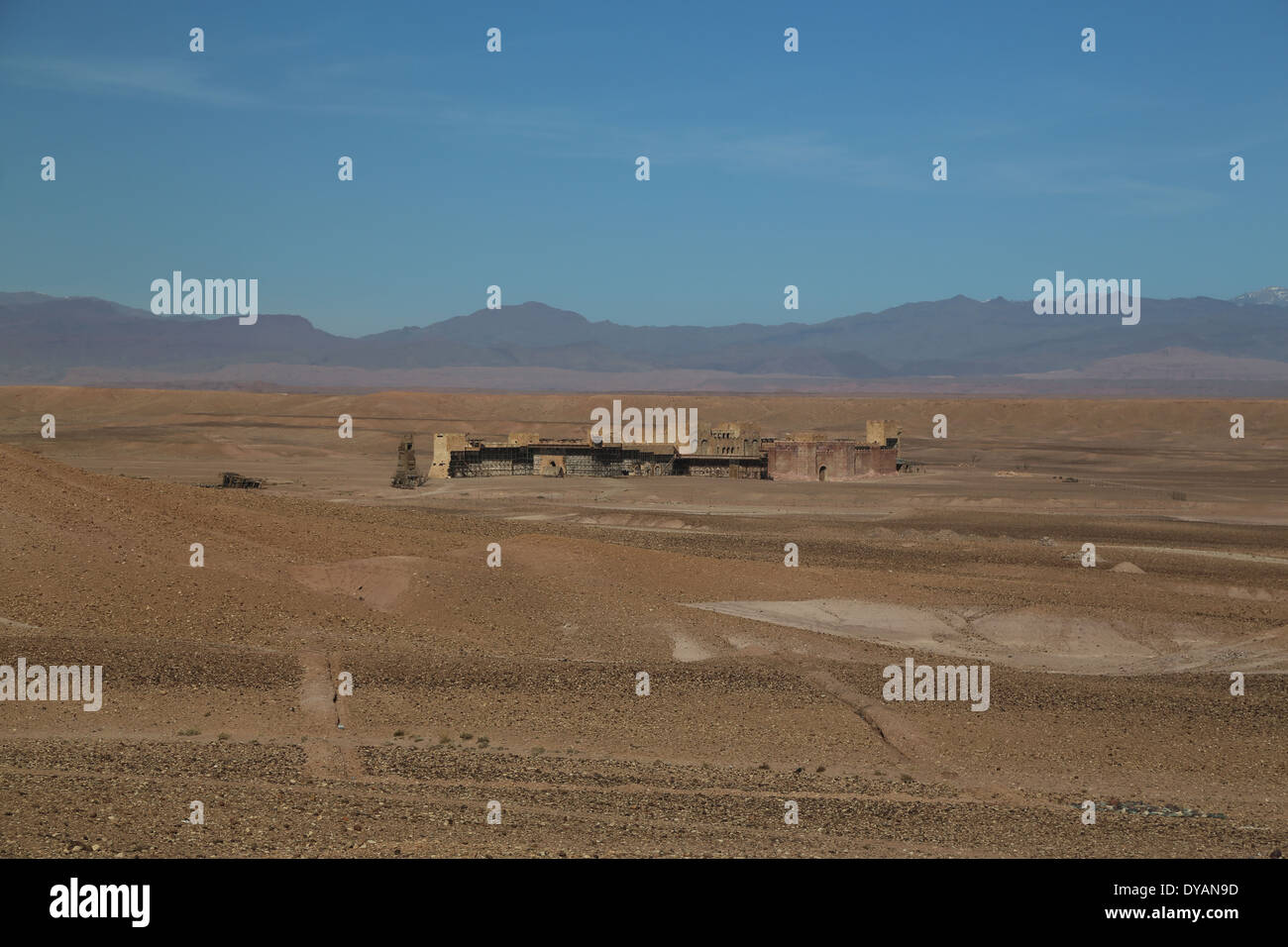 Jerusalem gesetzt aus dem Film "Kingdom of Heaven" über das Atlas-Gebirge in Marokko Stockfoto