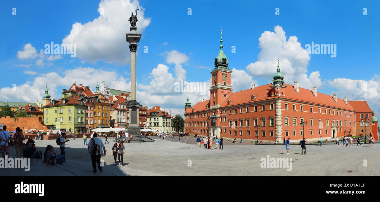 Warschau-panorama Stockfoto