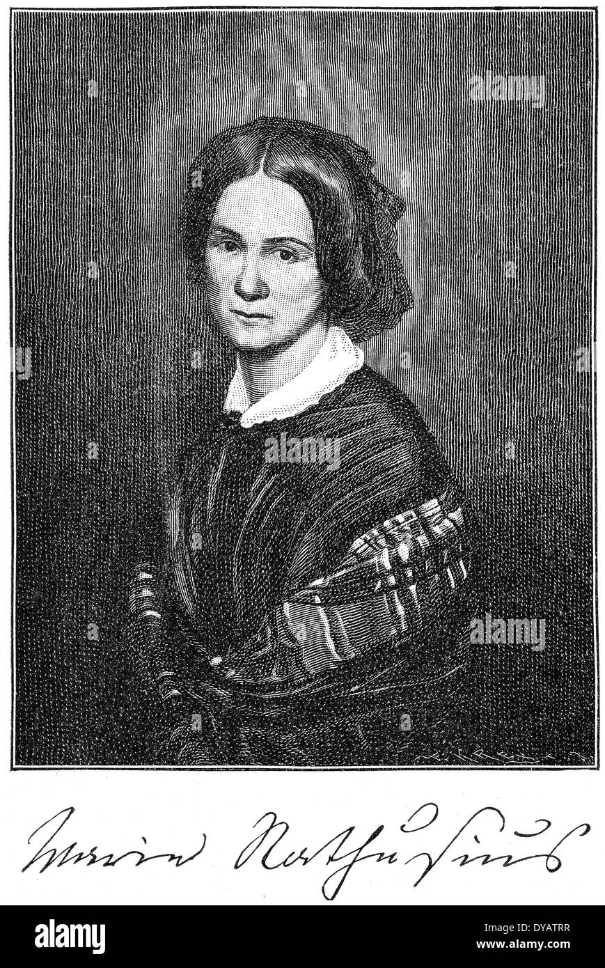 Marie Nathusius, 1817-1857, ein deutscher Schriftsteller und Komponist, Stockfoto