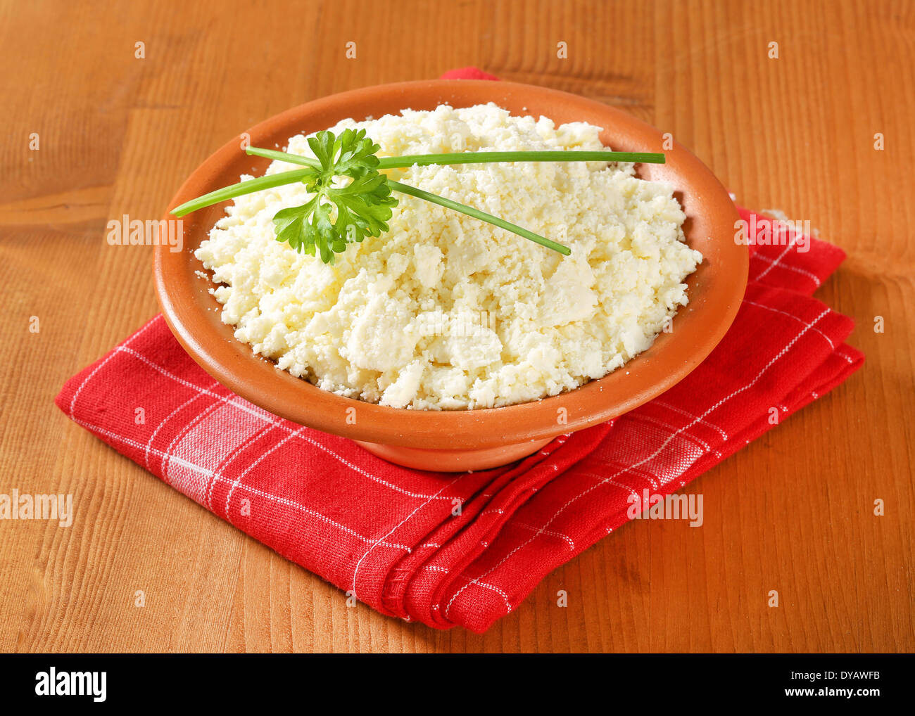 Bryndza - slowakische Schafskäse Stockfoto