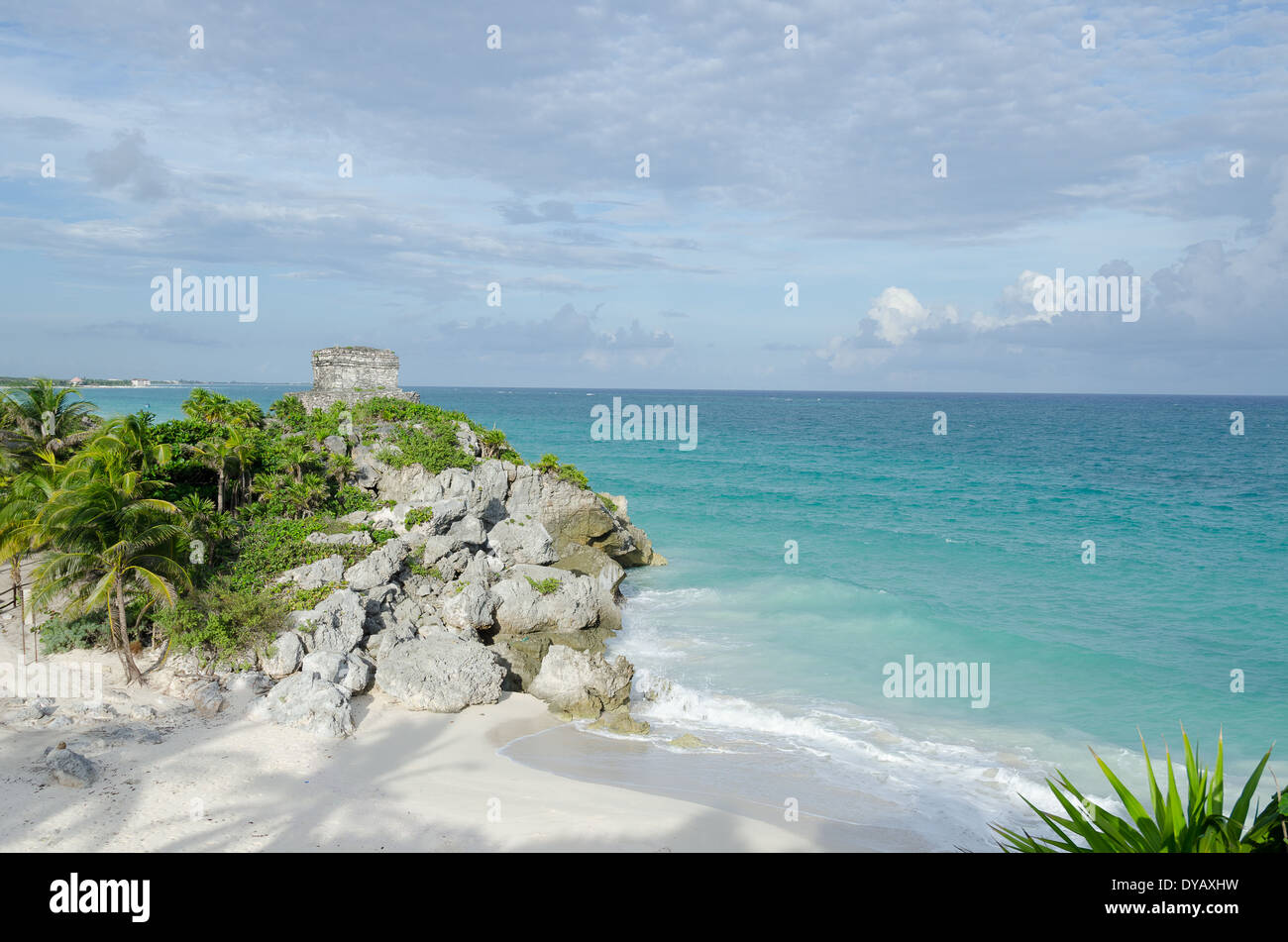 Maya-Stadt Tulum, Mexiko Stockfoto