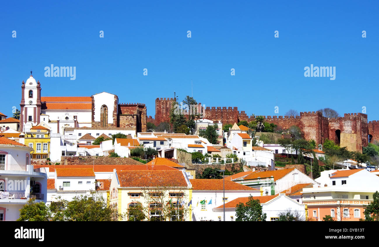 Stadt Silves an der Algarve, südlich von Portugal Stockfoto