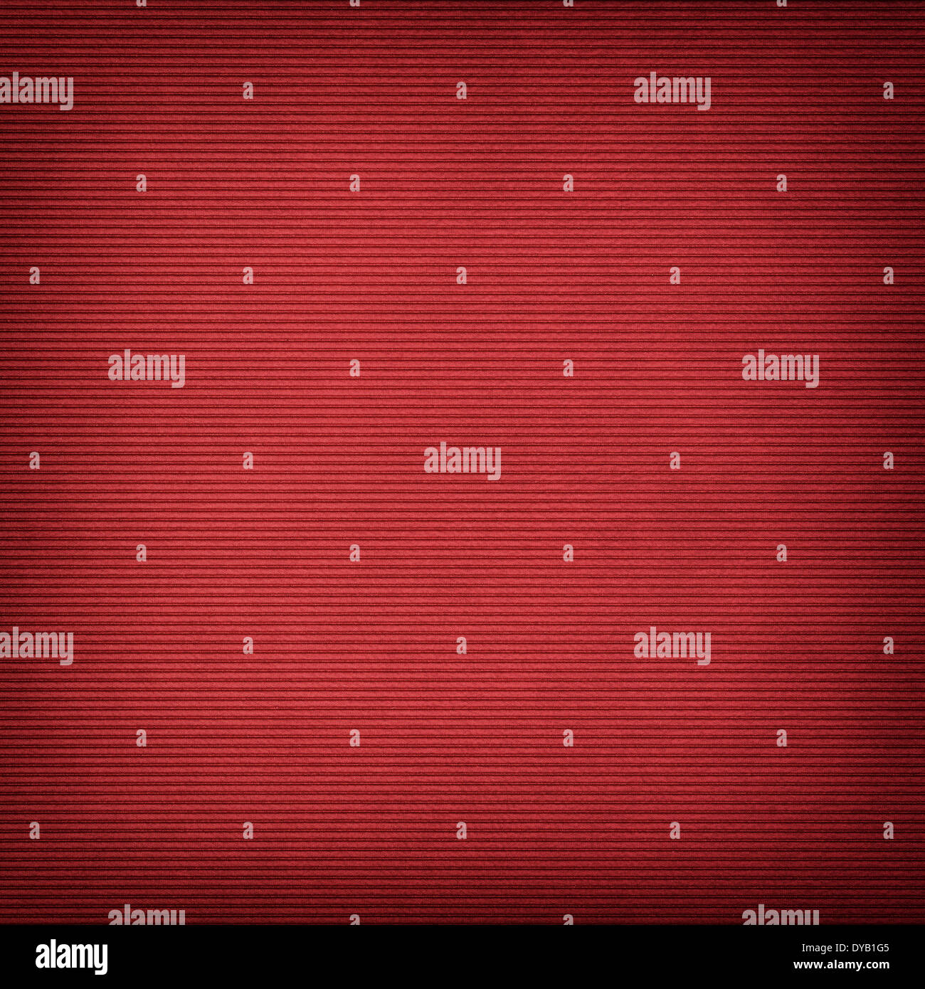 Roter Hintergrund mit horizontalen Streifenmuster und vignette Stockfoto