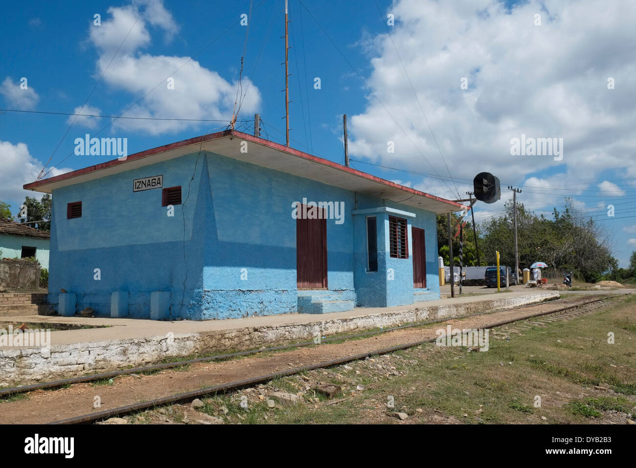 Iznaga Bahnhof, Manaca Iznaga, Trinidad, Kuba. Stockfoto