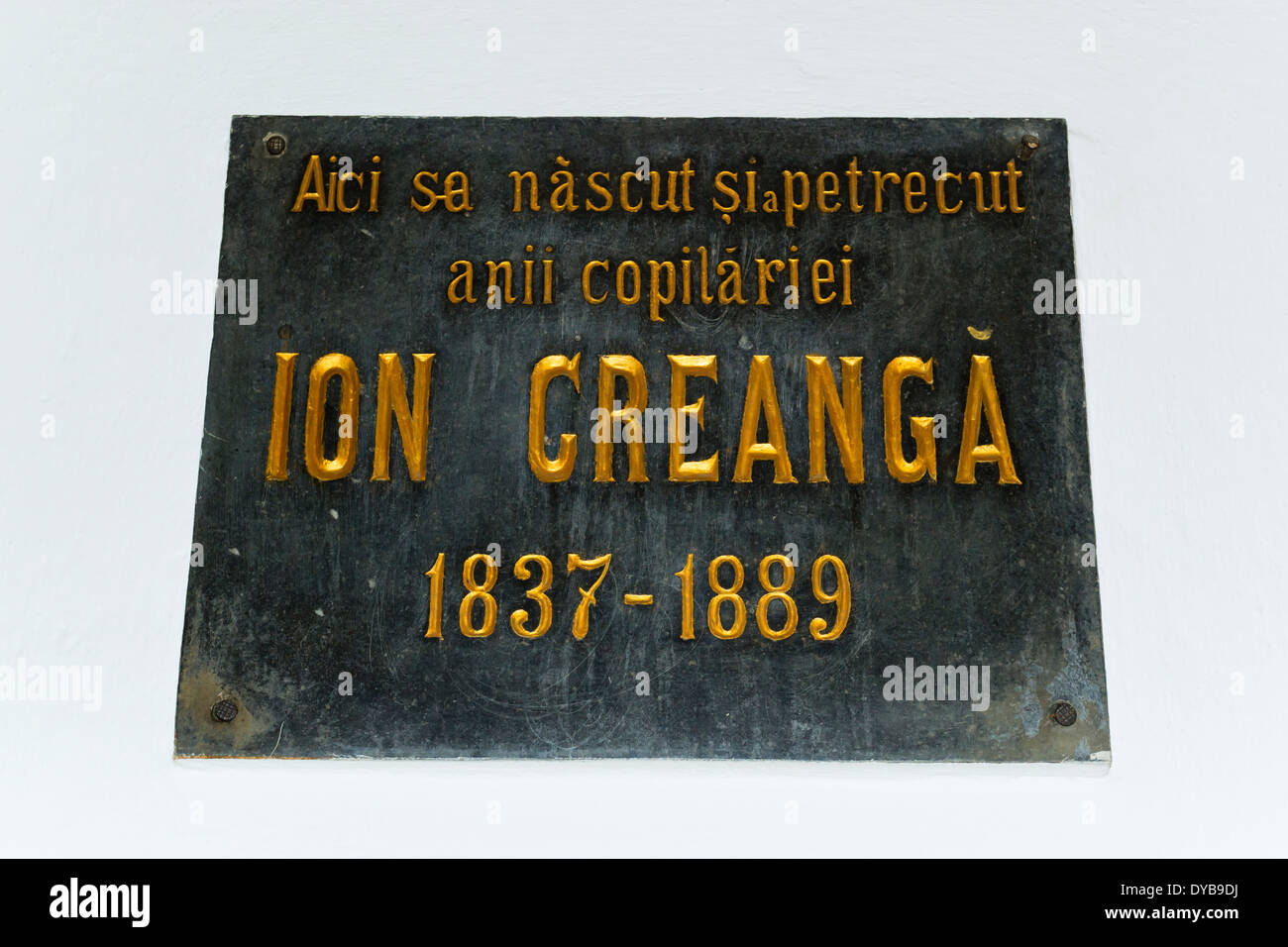 Das Gedenkmuseum Ion Creanga aus Humulesti – Neamţ County Stockfoto
