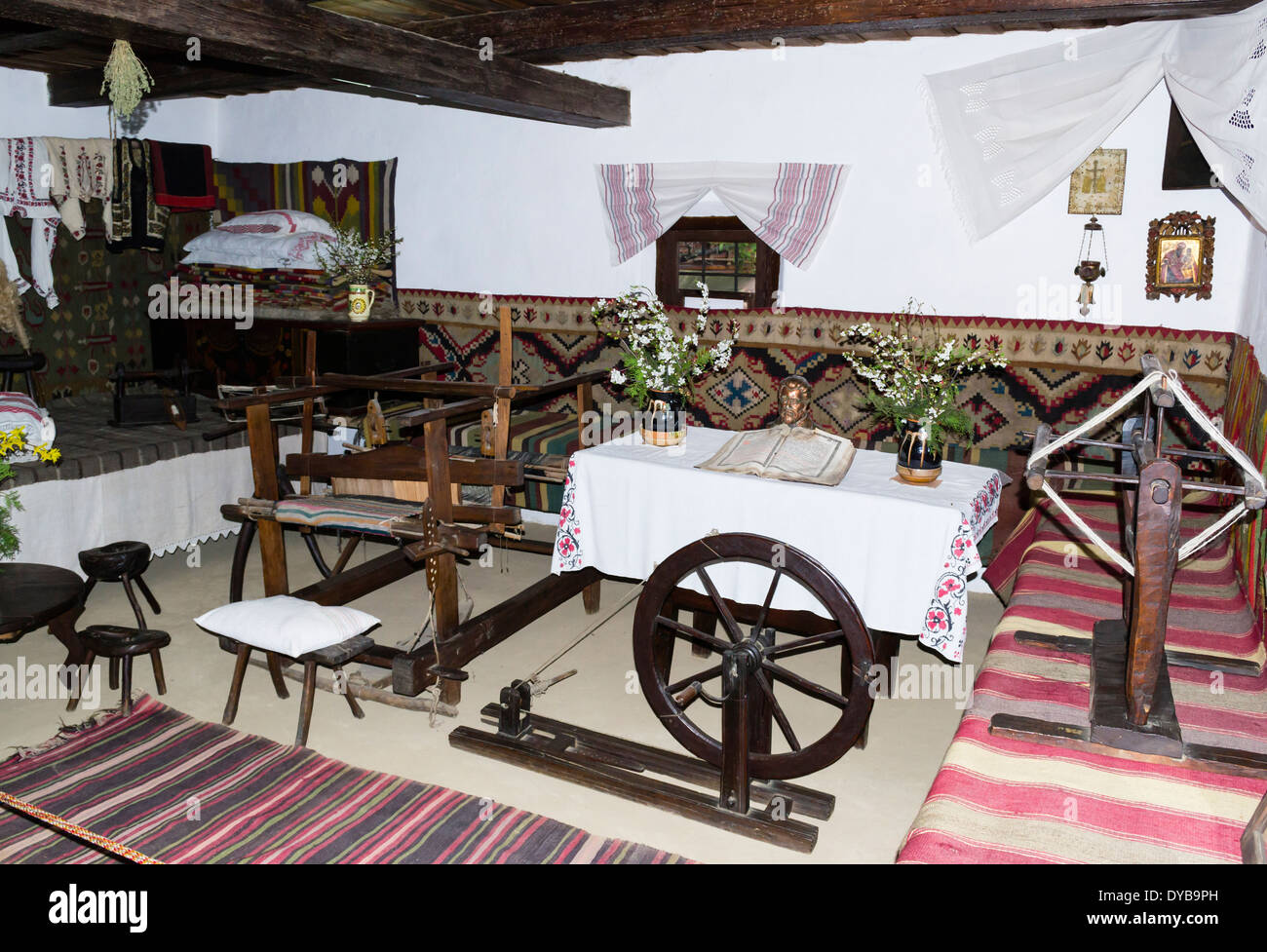 Das Gedenkmuseum Ion Creanga aus Humulesti – Neamţ County Stockfoto