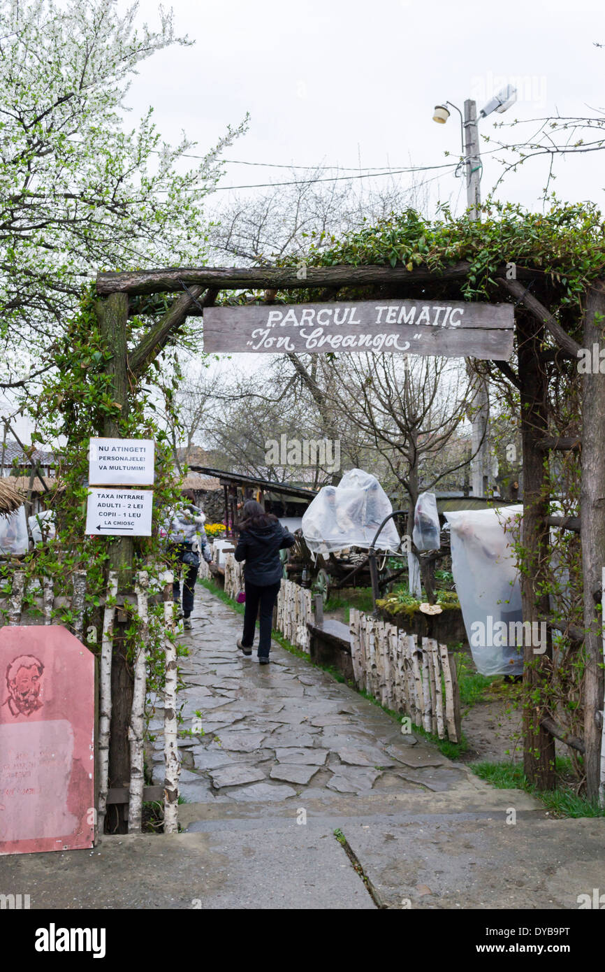 Das Gedenkmuseum Ion Creanga aus Humulesti – Neamţ County Stockfoto