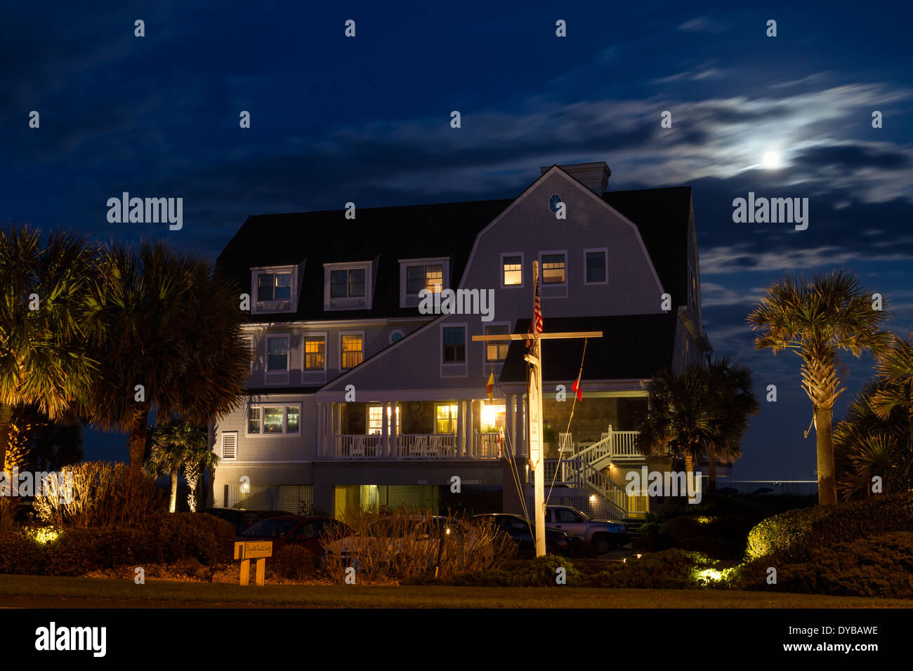 Elizabeth Pointe Lodge von Moonlight, Amelia Island, Florida Stockfoto