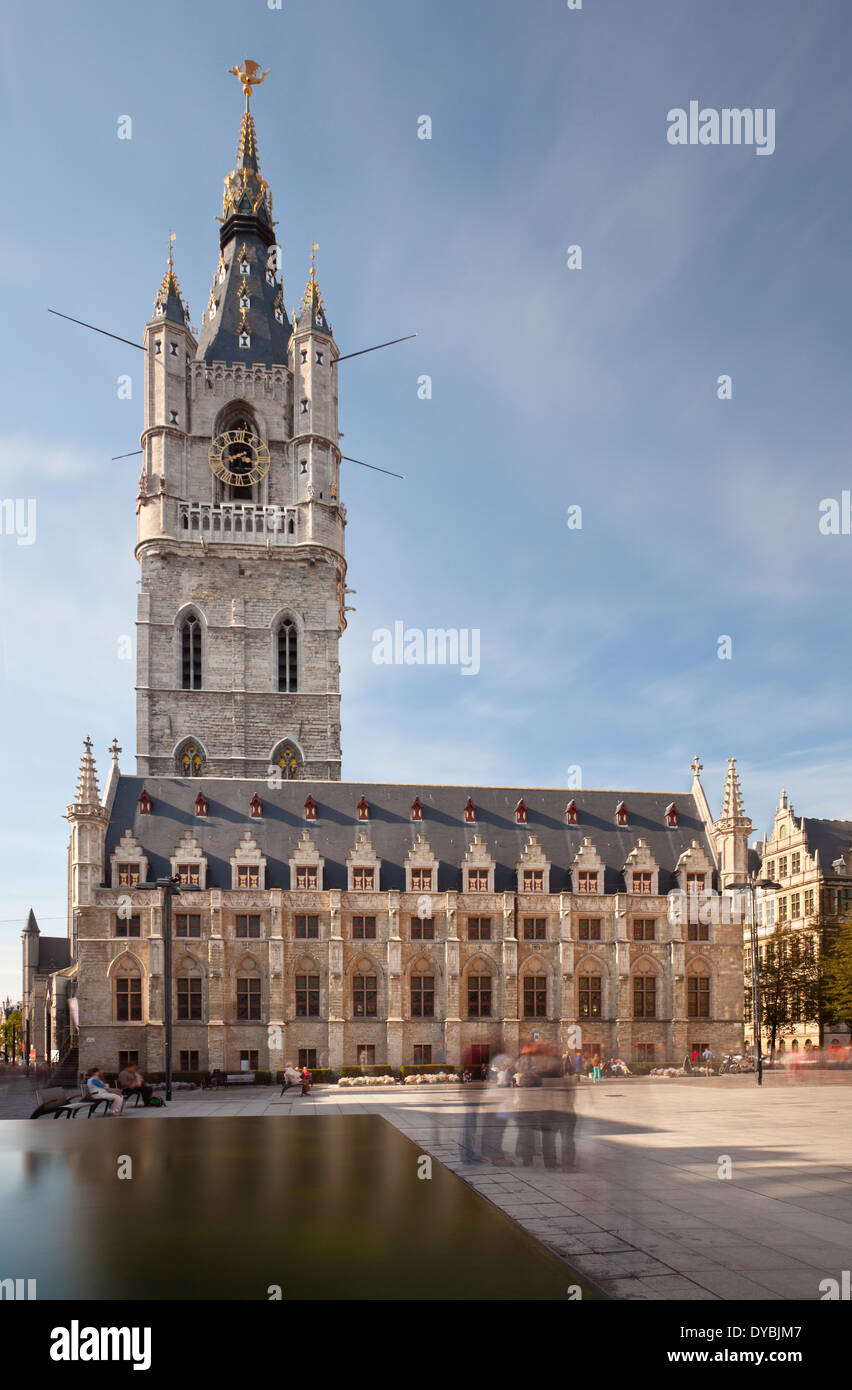 Glockenturm (Belfried) in Gent, Belgien. Stockfoto