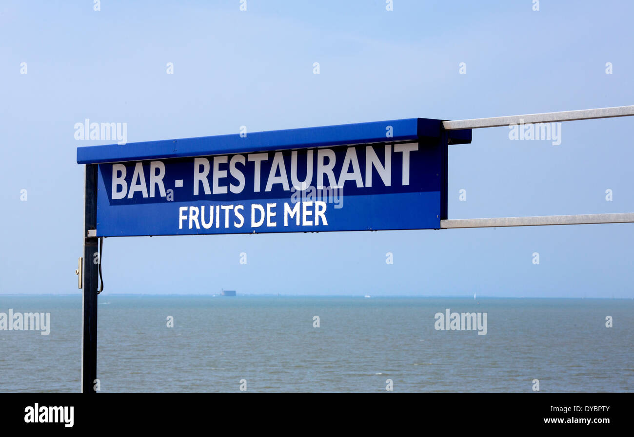 Bar Restaurant Fruit de Mer Strand Meeresfrüchte-Meeresfrüchte Stockfoto