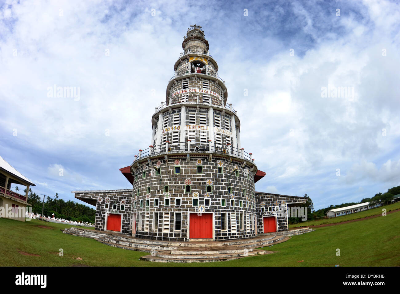 Kirche des Heiligen Herzens, Matautu, Wallis-Insel, Wallis und Futuna, Melanesien, Südsee Stockfoto