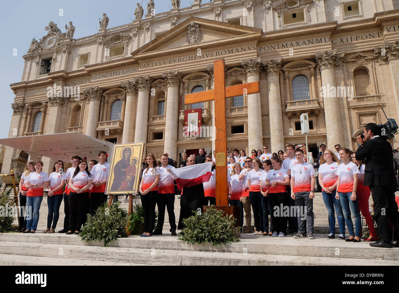 Der Vatikan, Vatikanstadt. 13. April 2014. Franziskus am Palmsonntag im Vatikan, Vatikanstadt. Bildnachweis: Wirklich einfach Star/Alamy Live-Nachrichten Stockfoto