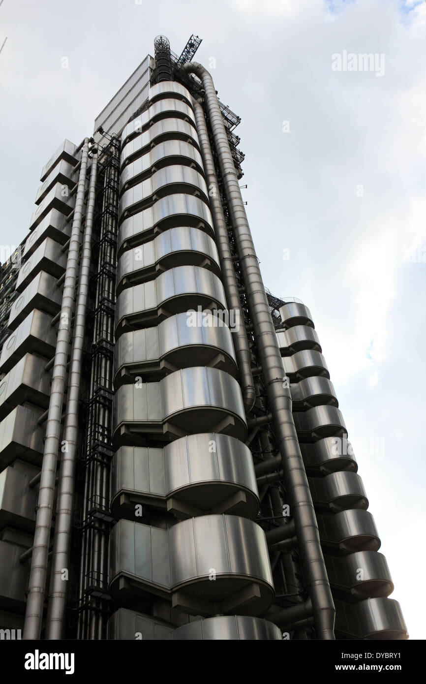 Die Lloyds Baustein Büro entworfen von Architekt Richard Rogers in 1 Limette St, London EC3M 7 ha Stockfoto