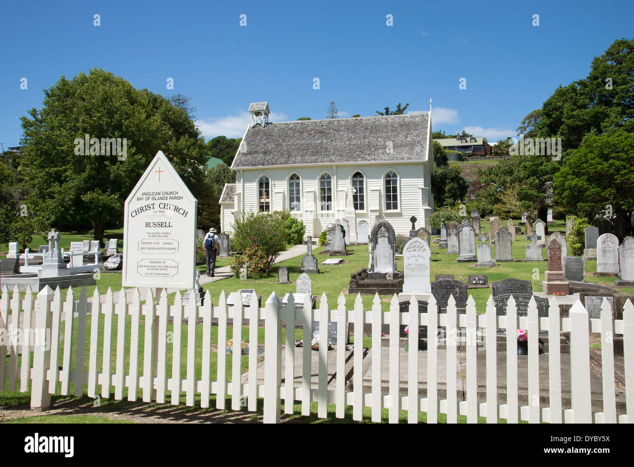 Christuskirche bei Russell die älteste Kirche in Neuseeland Stockfoto